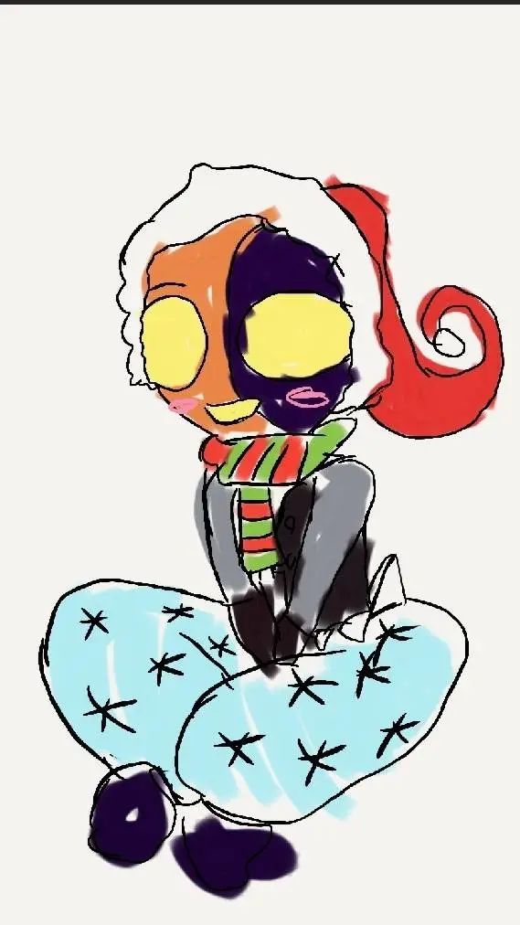 ai character: TSAMS CHRISTMAS background