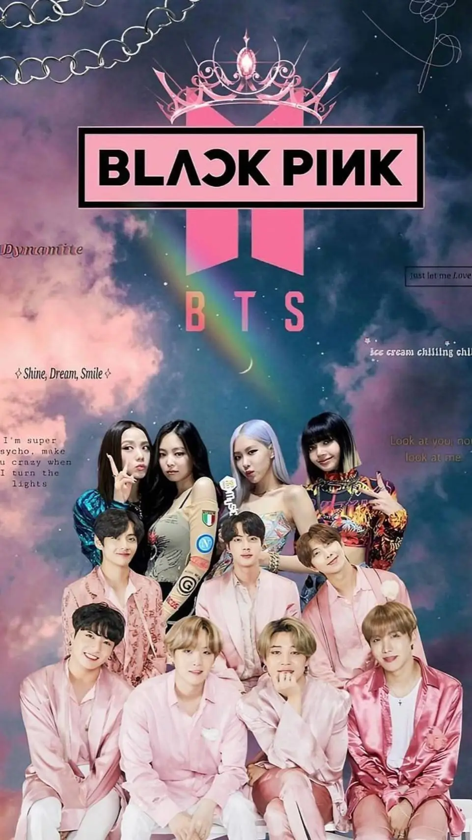 ai character: BP BTS background