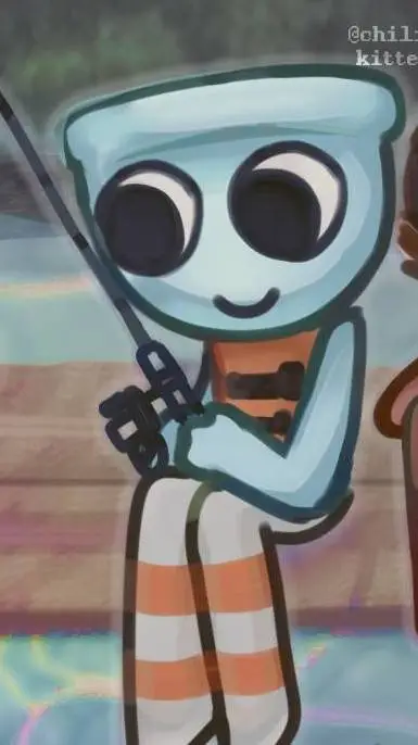 ai character: Fxnn o aquário background