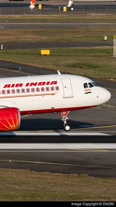 ai character: air india a320  background