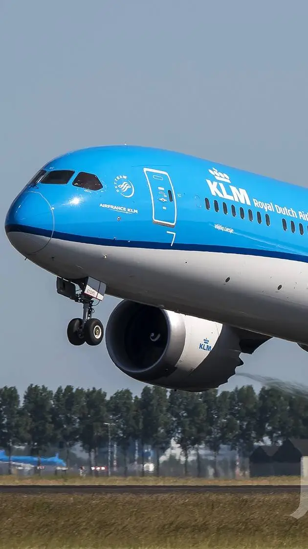 ai character: KLM 787 background