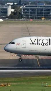 ai character: virgin 787 background