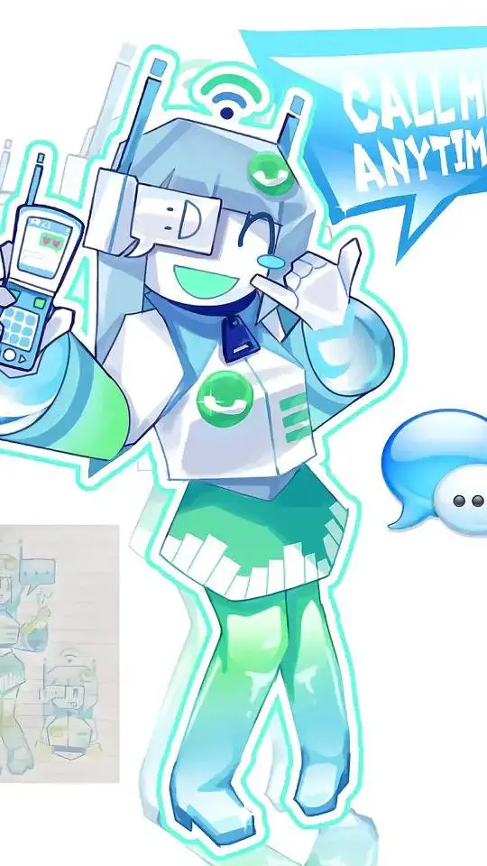 ai character: fruitiger aero background