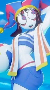 ai character: Pomni [Bikini] Ep7 background