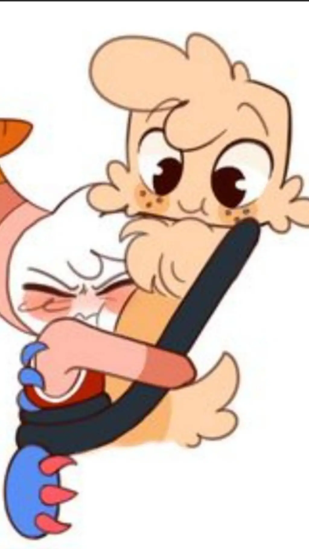 ai character: angryhugs background