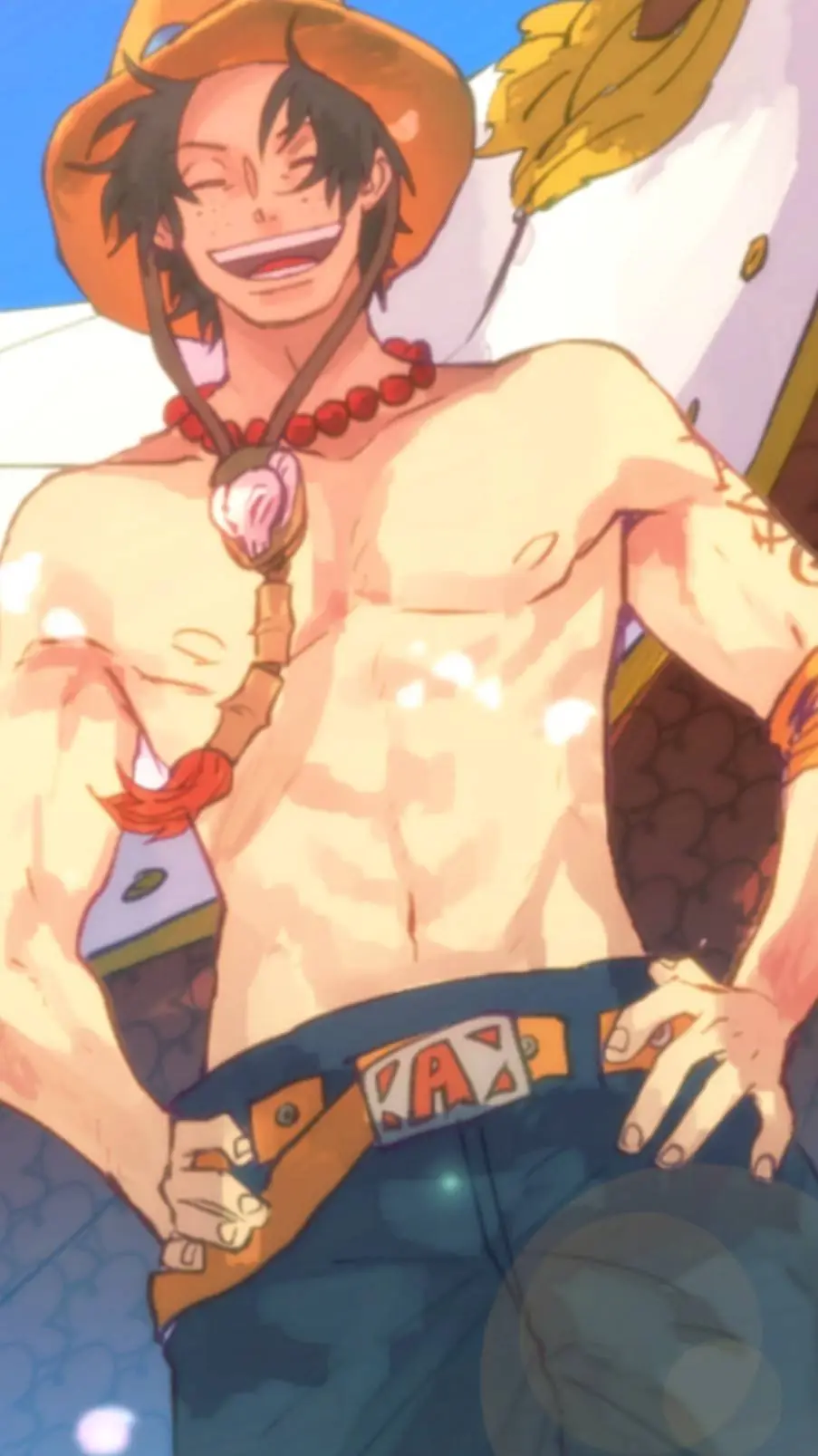 ai character: Portgas D. Ace background