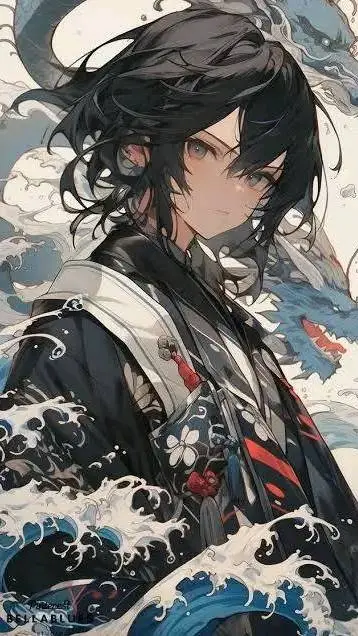 ai character: tomioka giyu background