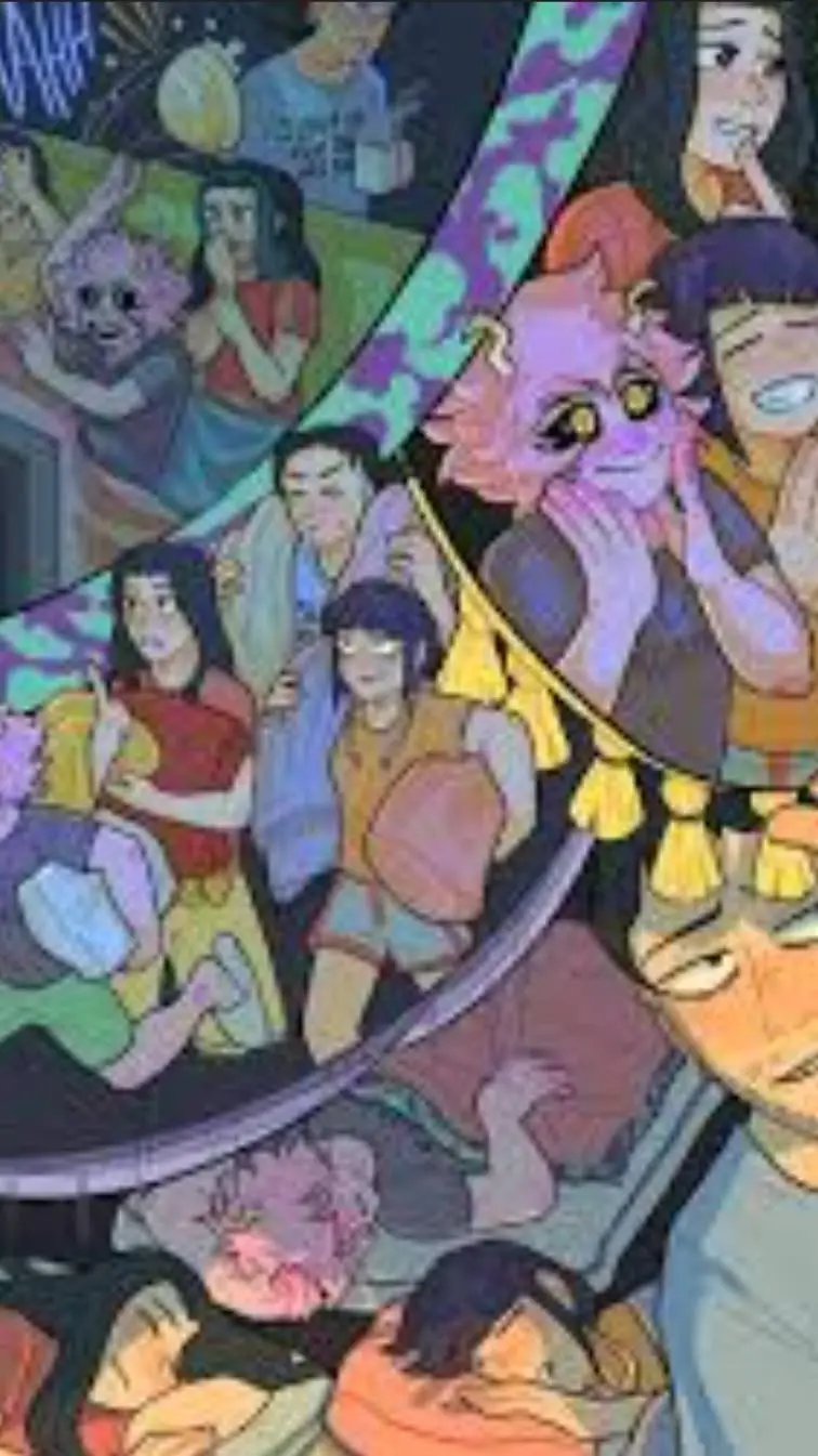 ai character: mha sleepover  background