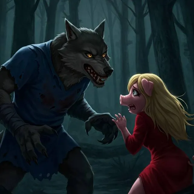 chat with ai character: El lobo x cerdita 