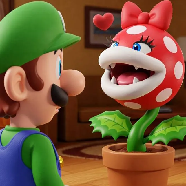 chat with ai character: Luigi y la planta 
