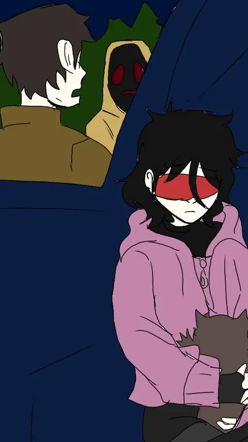 ai character: Masky y Hoodie y T background