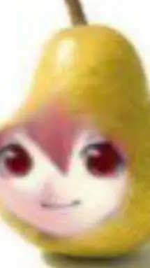 ai character: Teto pear background