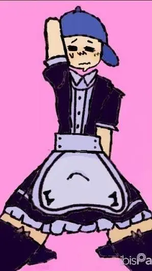 ai character: maid taunt heheheh background