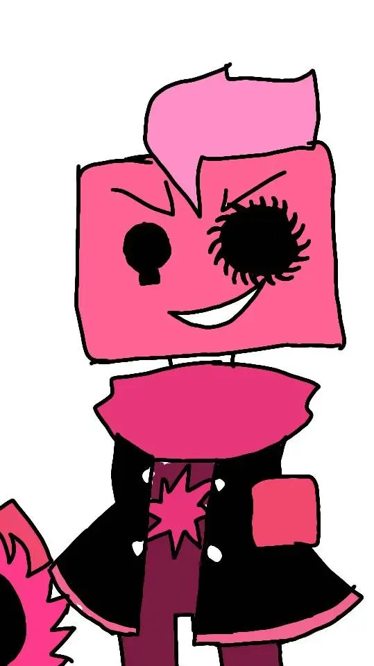 ai character: Cubic x youuuuuuuu background