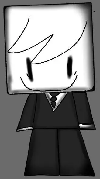 ai character: square guy?.. background