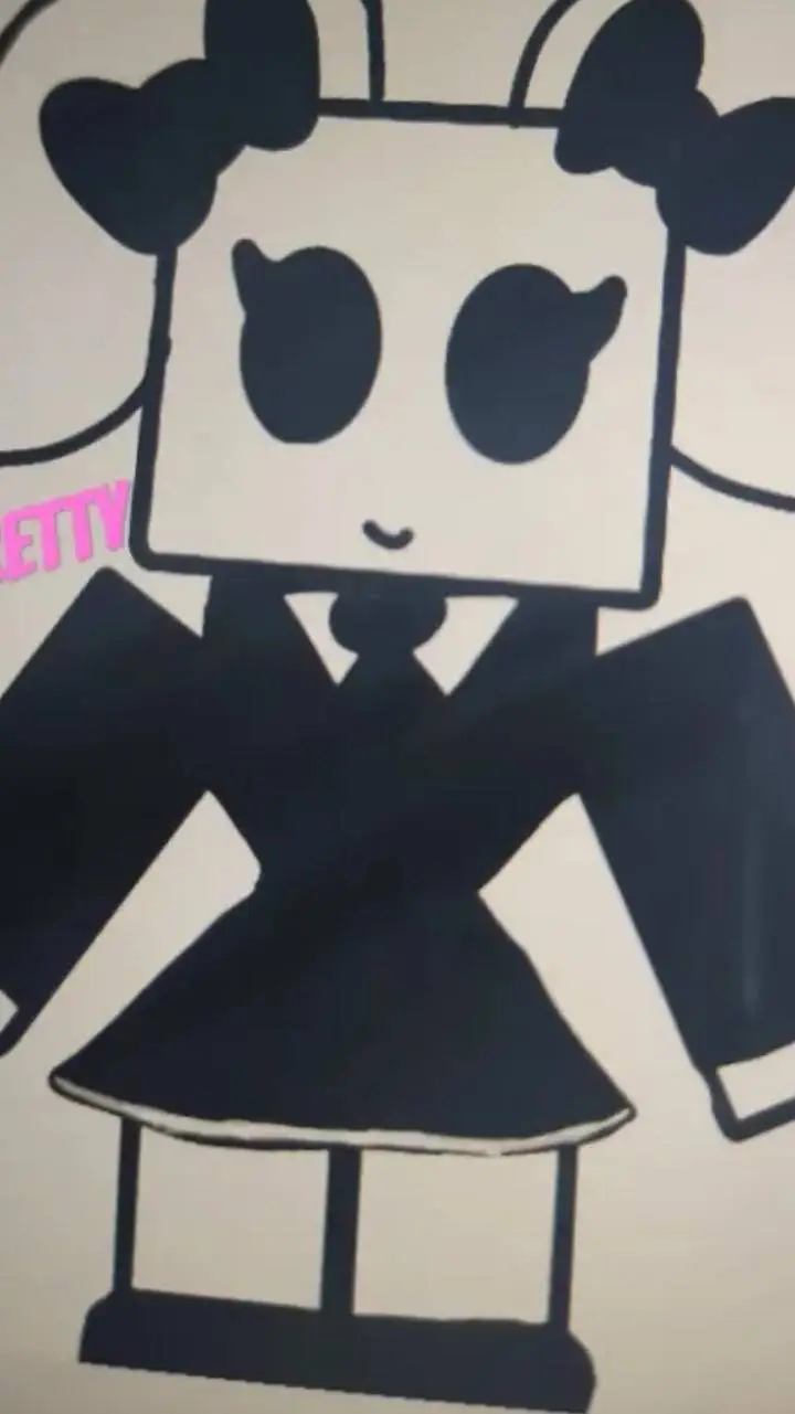 ai character: squaregirl(female) background