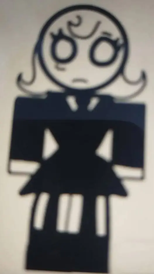ai character: circle girl  background