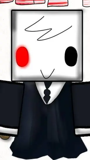 ai character: square  background