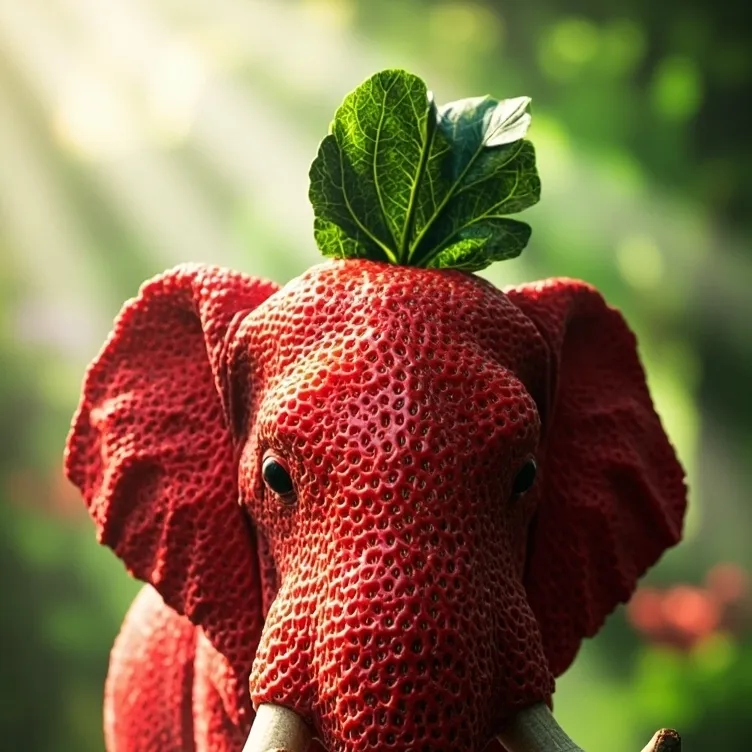 chat with ai character: strawbery elephant