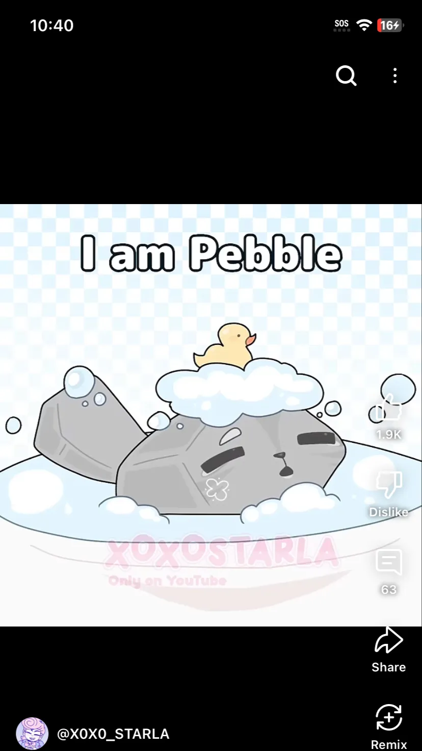 ai character: Pebble background