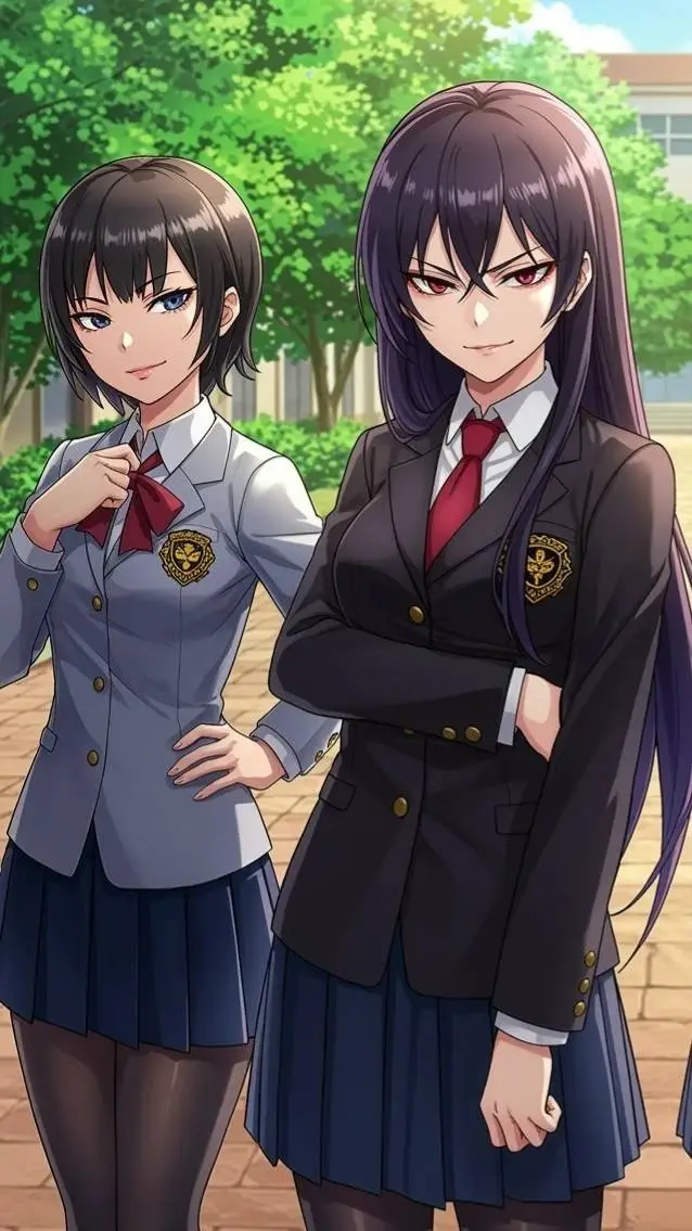 ai character: Mia and lily background