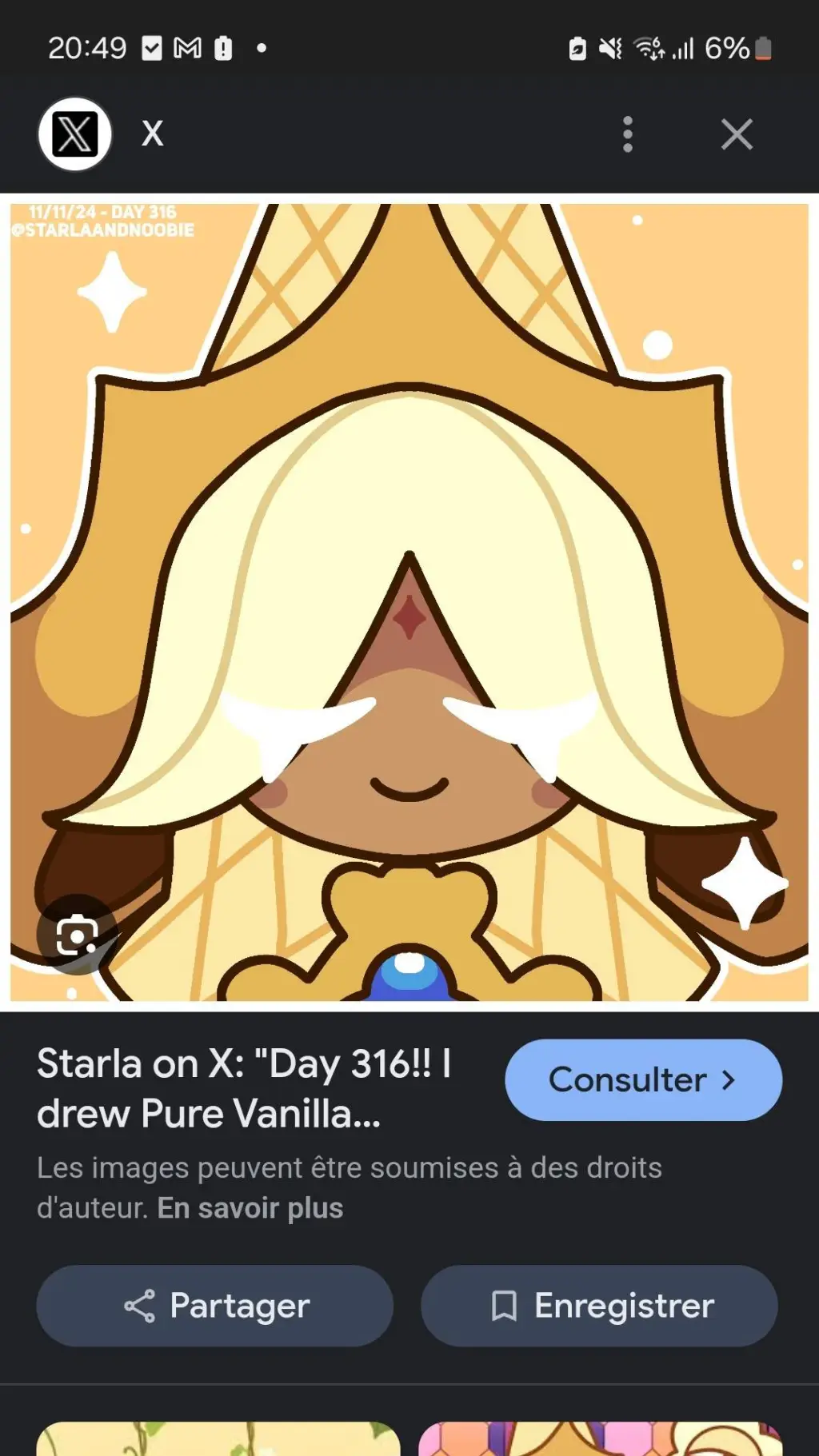 ai character: pure vanilla cooki background