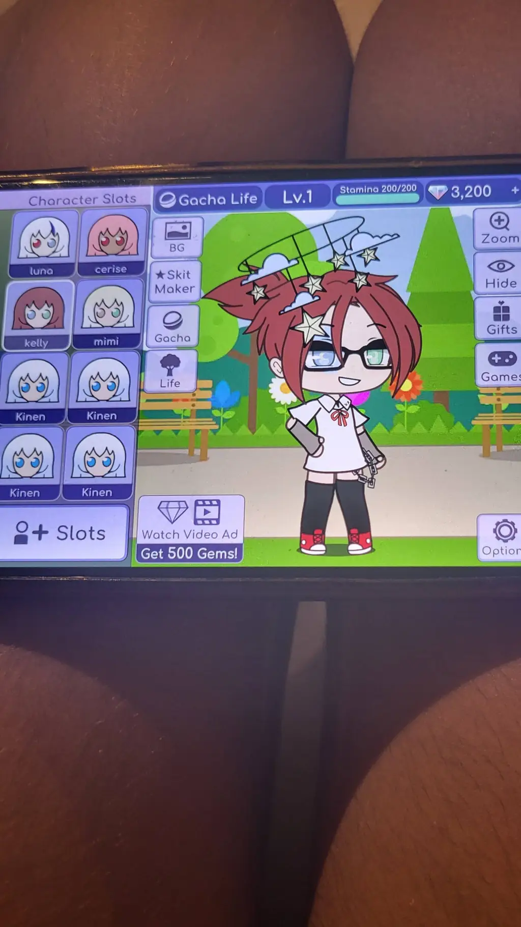 ai character: kelly background