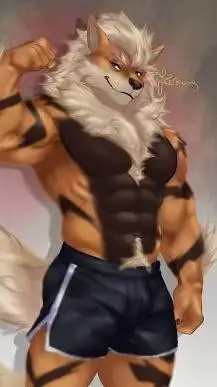 ai character: Arcanine fursuit background