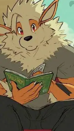 ai character: Arcanine background