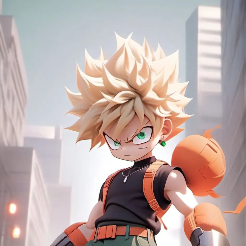 chat with ai character: bakugo vs goku 