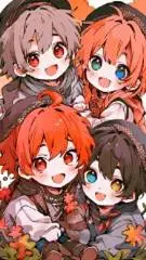 ai character: quadruplets background