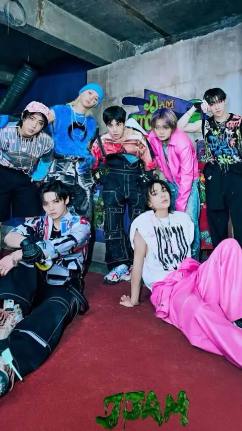 ai character: JJAM Factory.  background