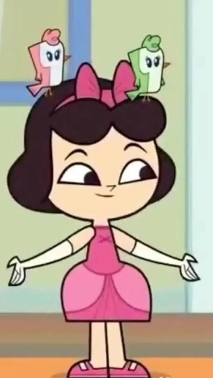 ai character: "ella" de kinder  background