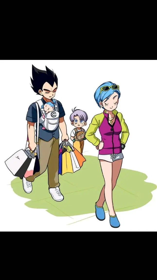 ai character: Vegeta family trip background