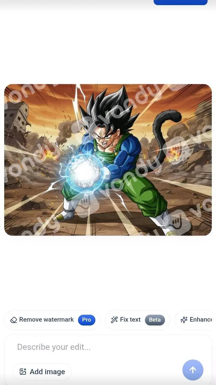 ai character: Brodie ball z background