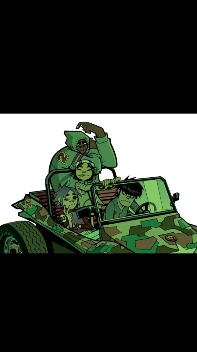 ai character: Gorillaz  background