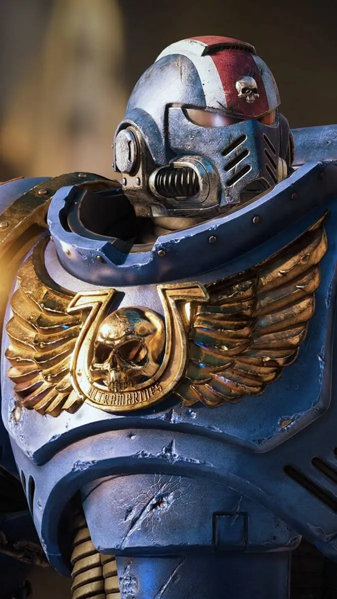 ai character: space marine background