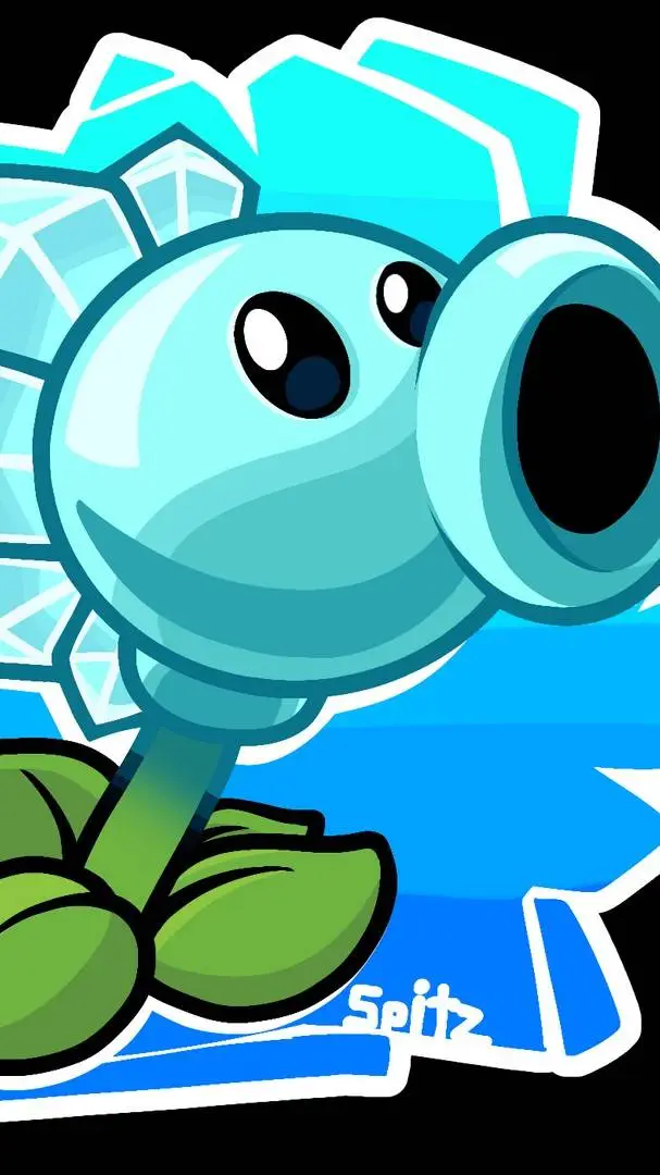 ai character: snow pea pvz background
