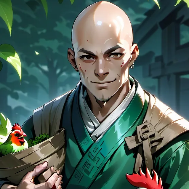 chat with ai character: chicken man