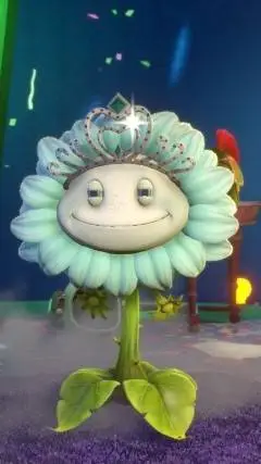 ai character: ice flower background