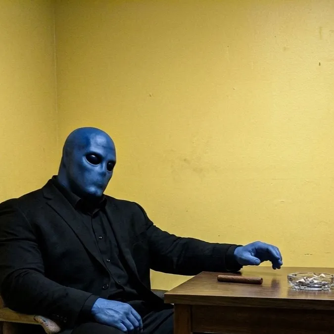 chat with ai character: Trying to cigar