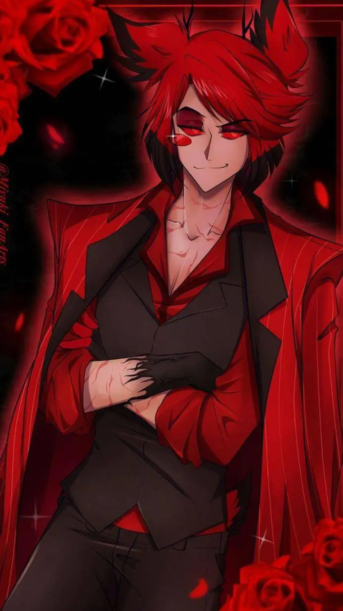 ai character: 🌹🎙️ Alastor 🦌📻😈 background