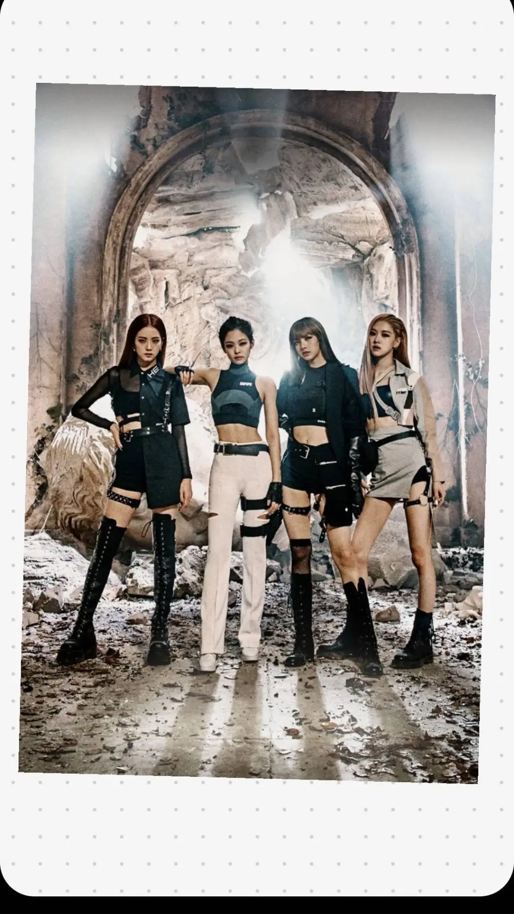 ai character: Blackpink conzert background