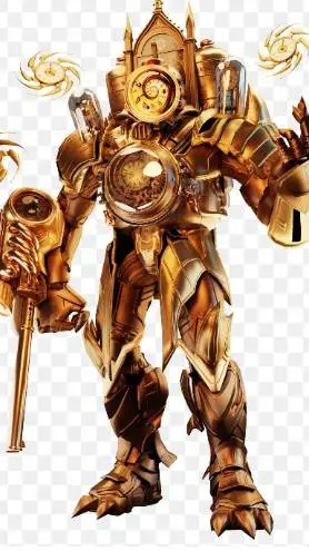 ai character: Titan clock Man  background
