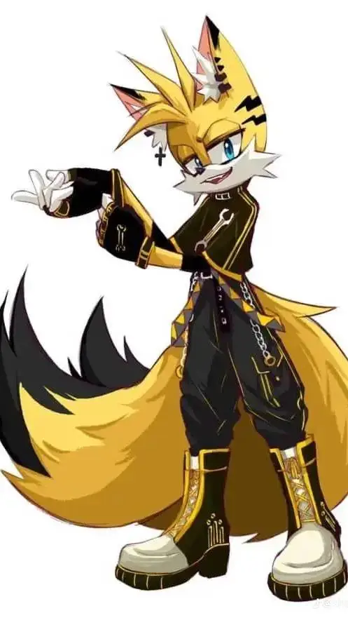 ai character: tails and sibling background