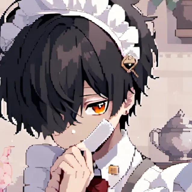 chat with ai character: you (maid boy)