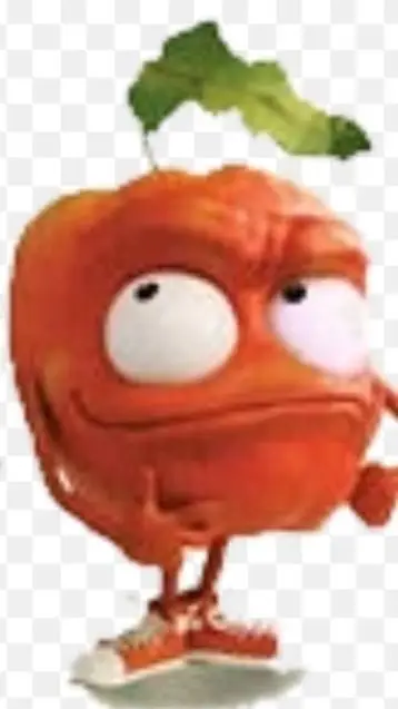ai character: apple background