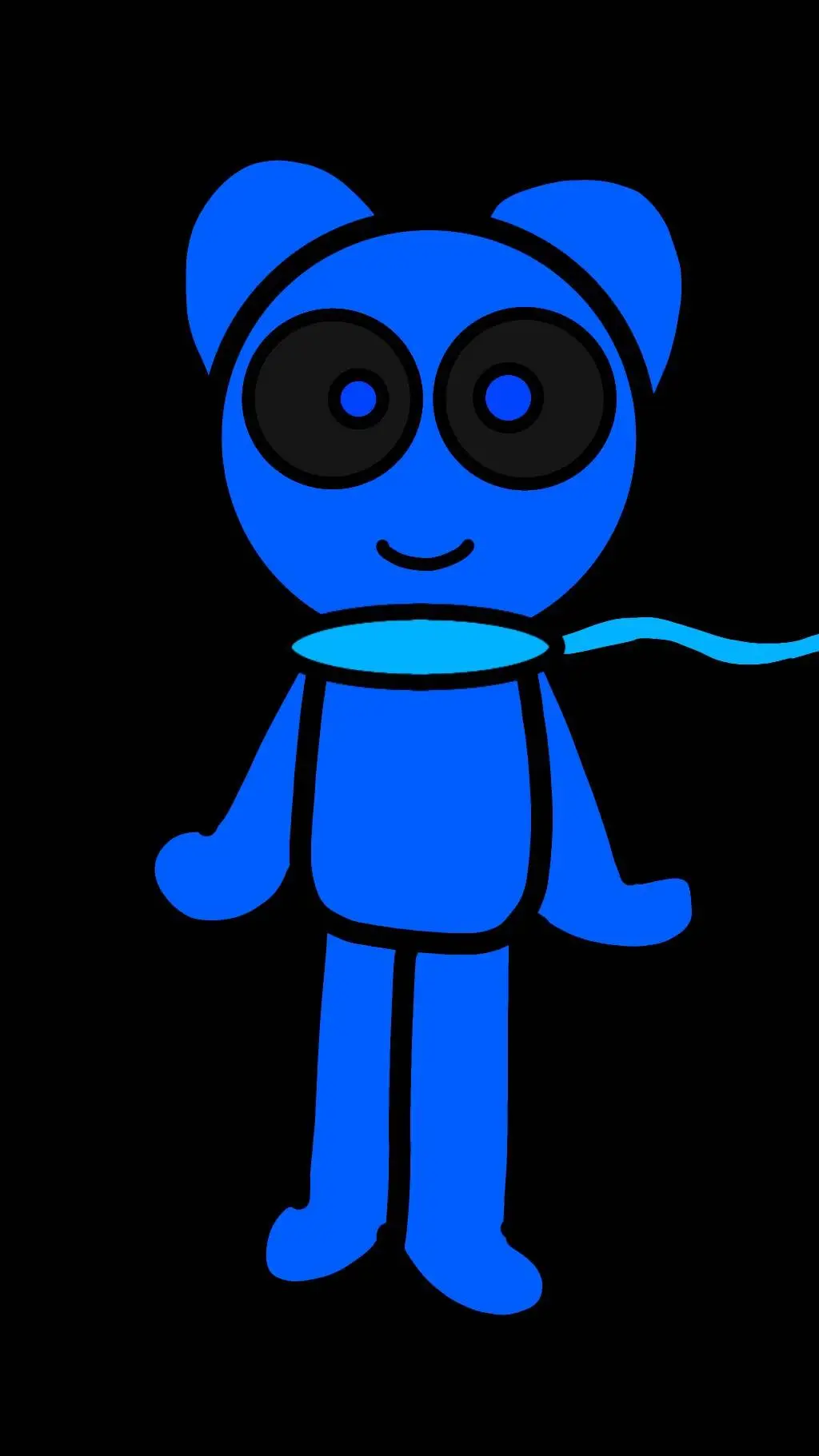 ai character: ChrisTheGummyBear background