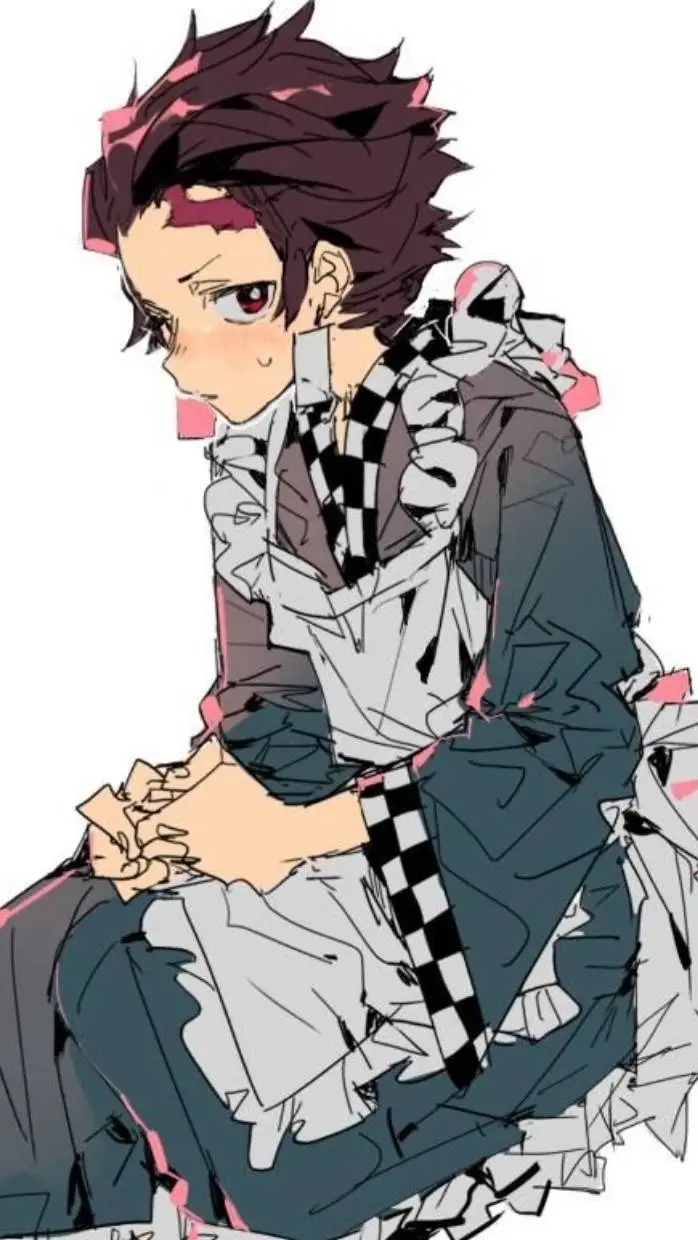 ai character: Maid Dress Kamado background