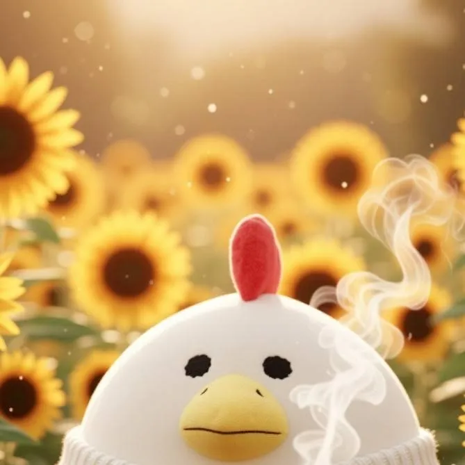 chat with ai character: pollo que toma mat